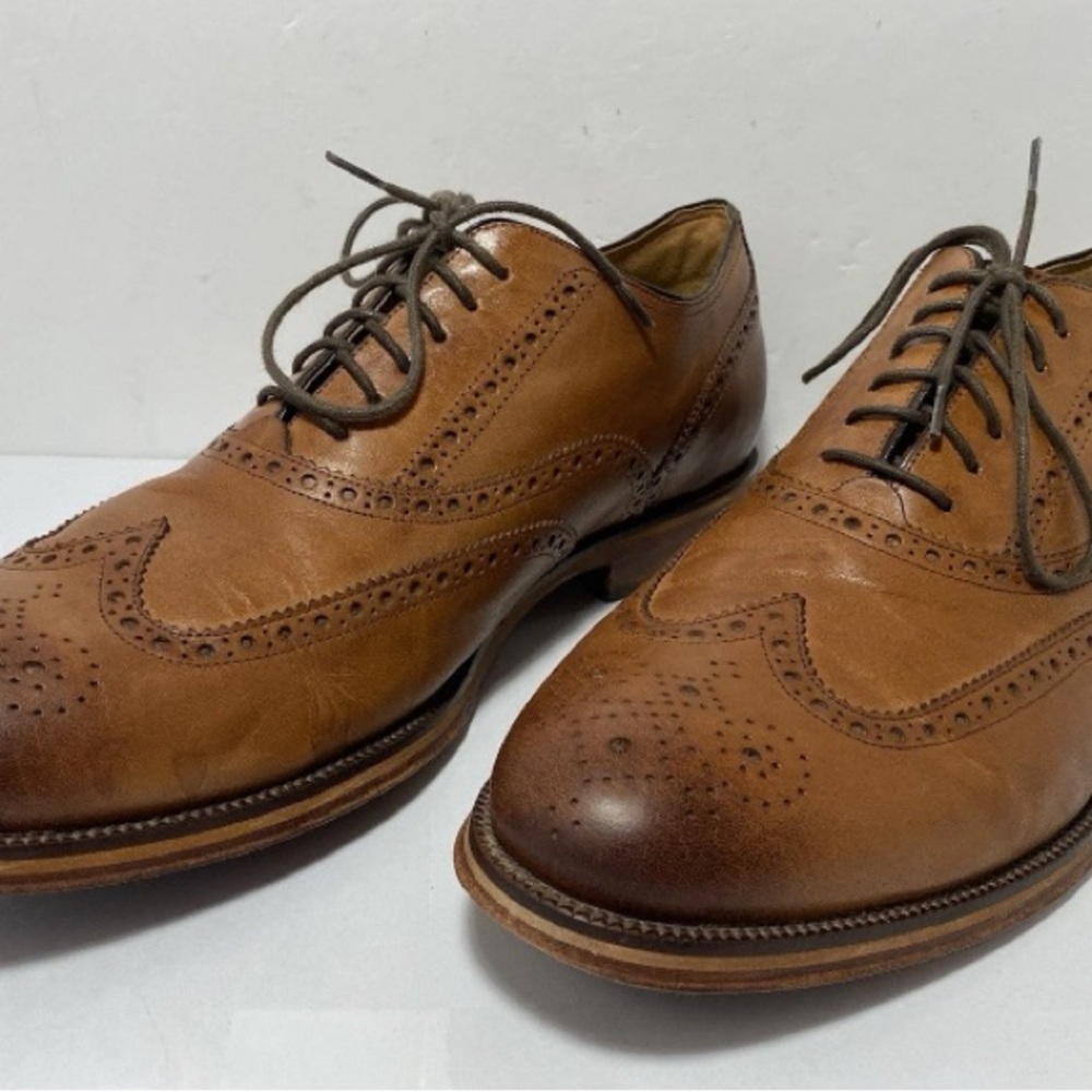 Cole Haan Grand 360 Men's 11M British Tan Leather Wingtip Oxford Shoes C34132